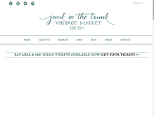 Tablet Screenshot of junkinthetrunkvintagemarket.com